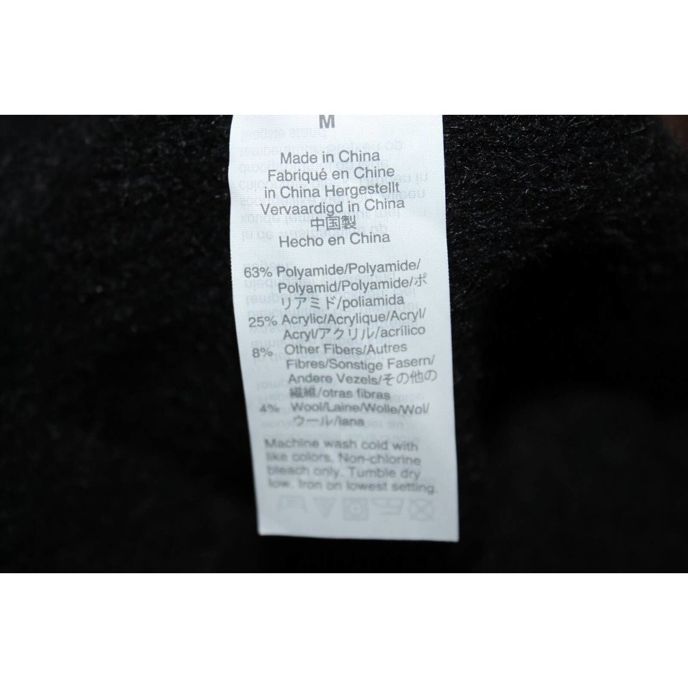 Madewell Eaton Puff Sleeve Pullover Sweater Black Women's Size Medium H13972 - Picture 11 of 12